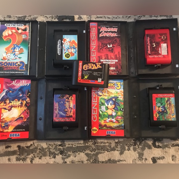 Vintage Sega genesis games